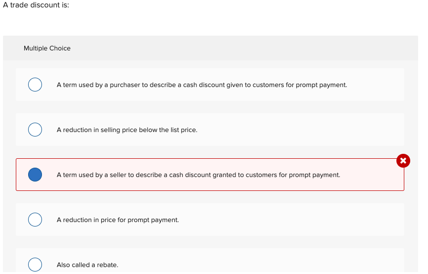 solved-a-trade-discount-is-multiple-choice-a-term-used-by-a-chegg