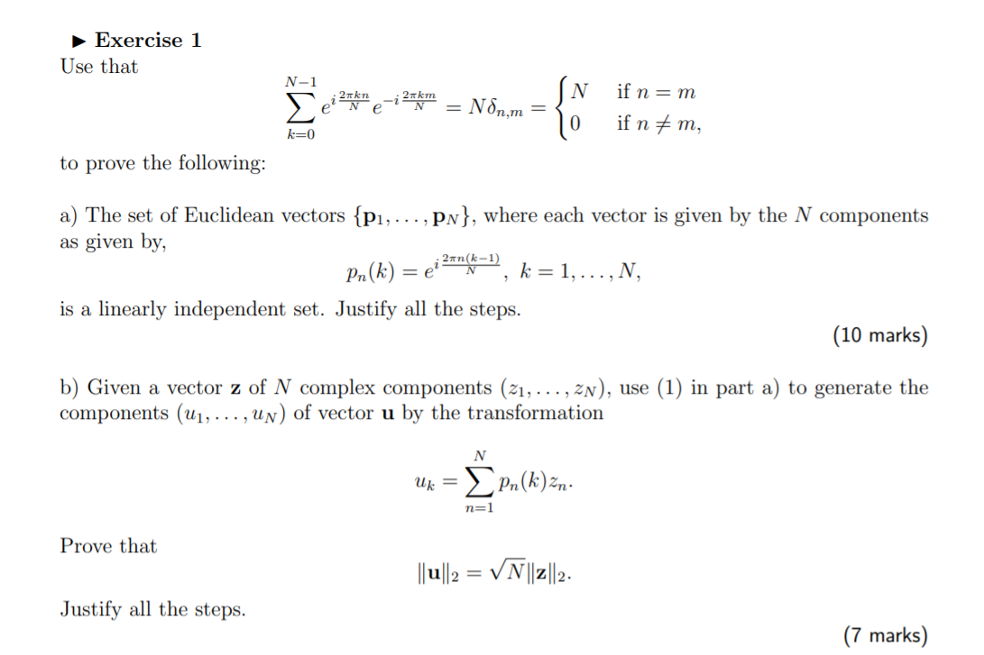 Solved Exercise 1 Use that N-1 Σε e-