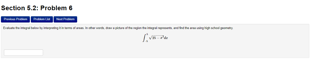 Solved Section 5.2: Problem 5 Previous Problem Problem List | Chegg.com