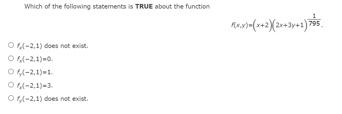 Solved Which of the following statements is TRUE about the | Chegg.com