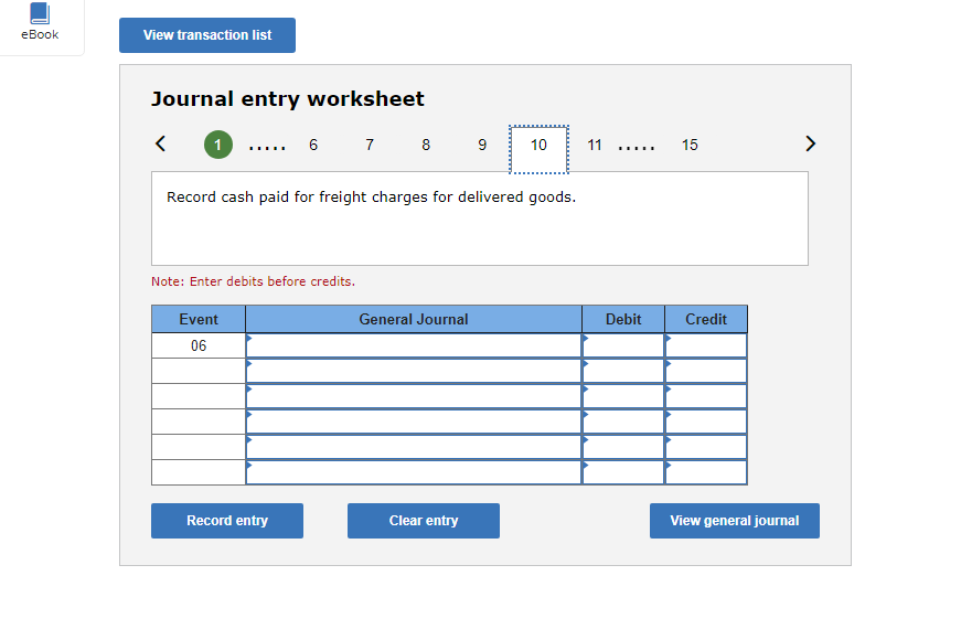 Solved Journal Entry Worksheet Note: Enter Aedits Derore | Chegg.com