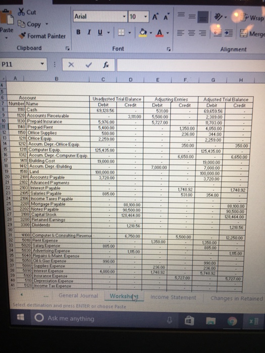 Solved A Byte of Accounting Inc. Please fill in the yellow | Chegg.com