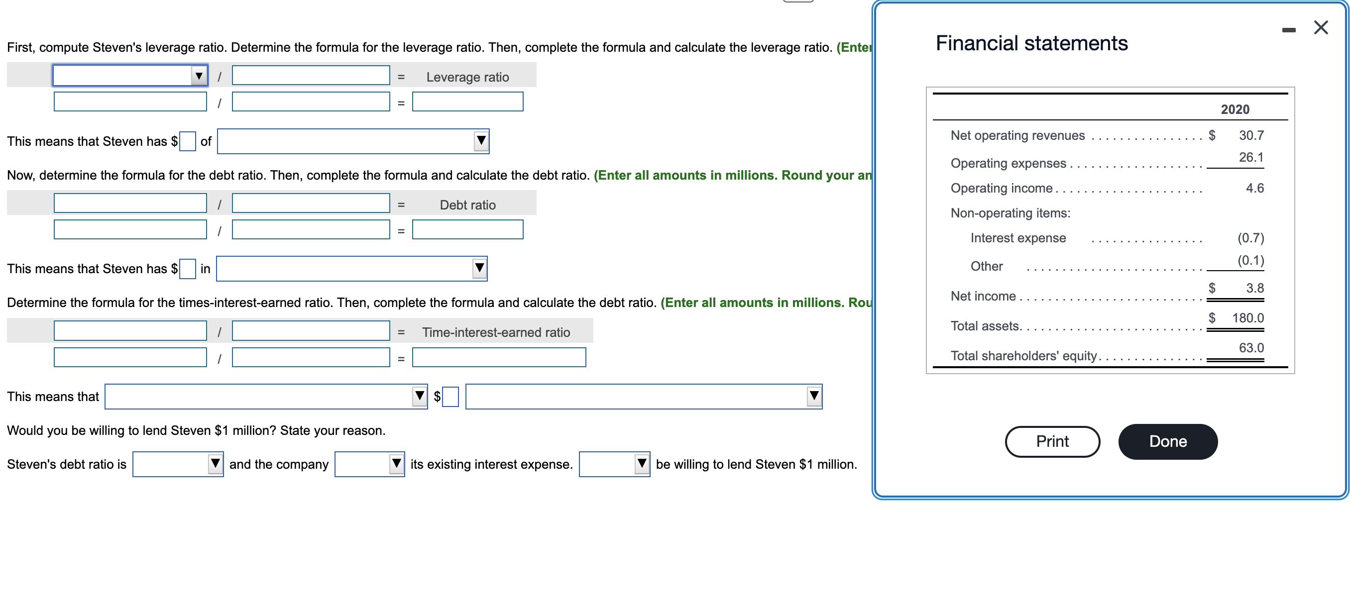 solved-first-compute-steven-s-leverage-ratio-determine-the-chegg