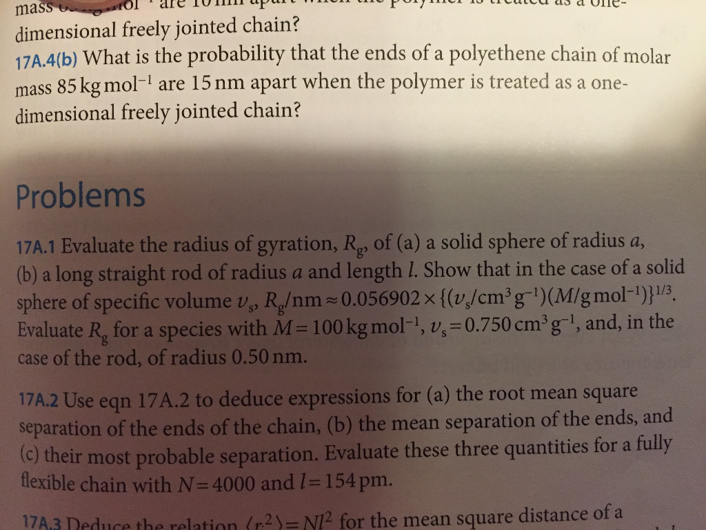 Solved Only problem 17A.1 is needed. the rest are either | Chegg.com