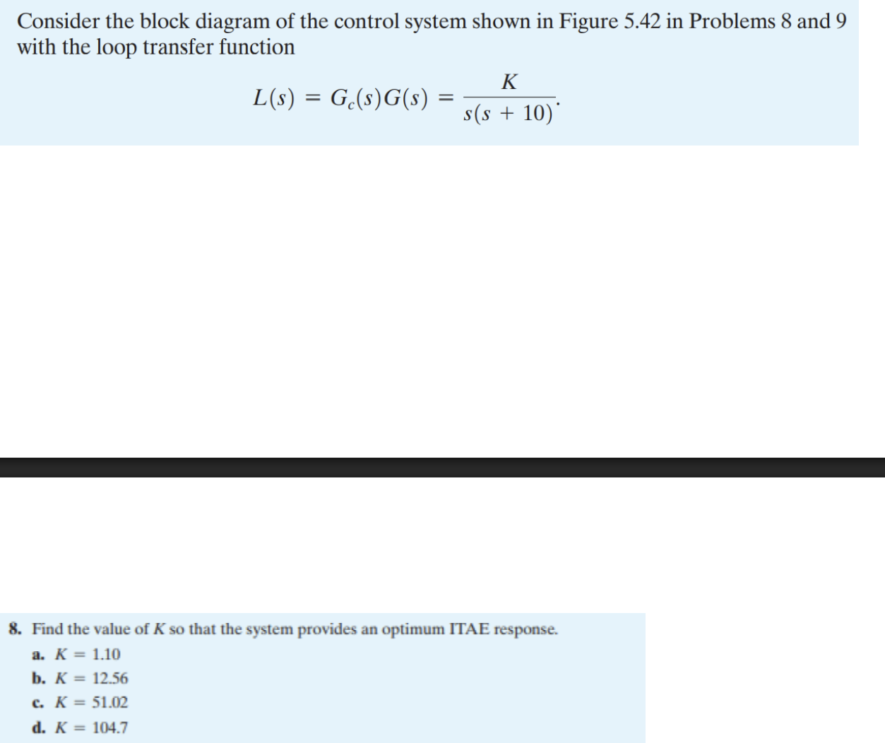 Solved Consider the block diagram of ﻿the control system | Chegg.com