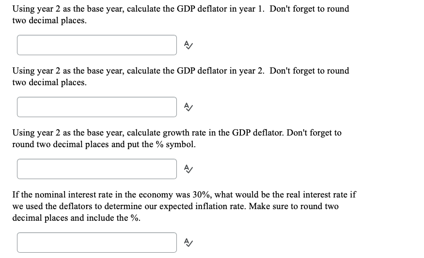 Solved Suppose using year 1 as the base, you found that real | Chegg.com