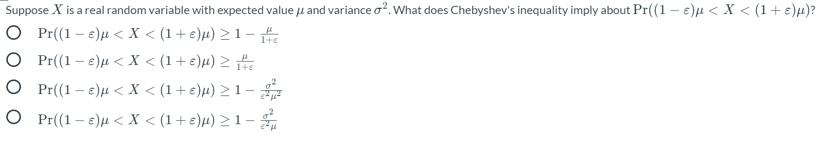 Solved 1+ Suppose X is a real random variable with expected | Chegg.com