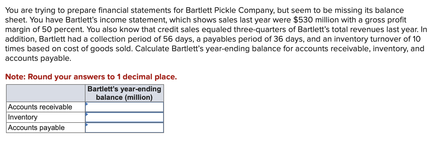 Solved Given The Following Information, Complete The Balance | Chegg.com