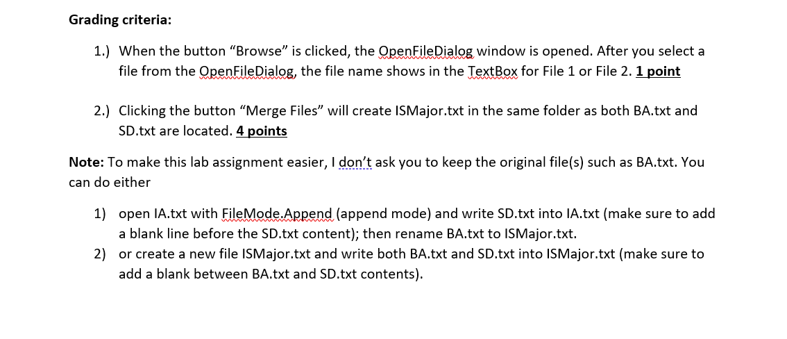 Solved Merging Two Files Into One There Are Two Files BA.txt | Chegg.com