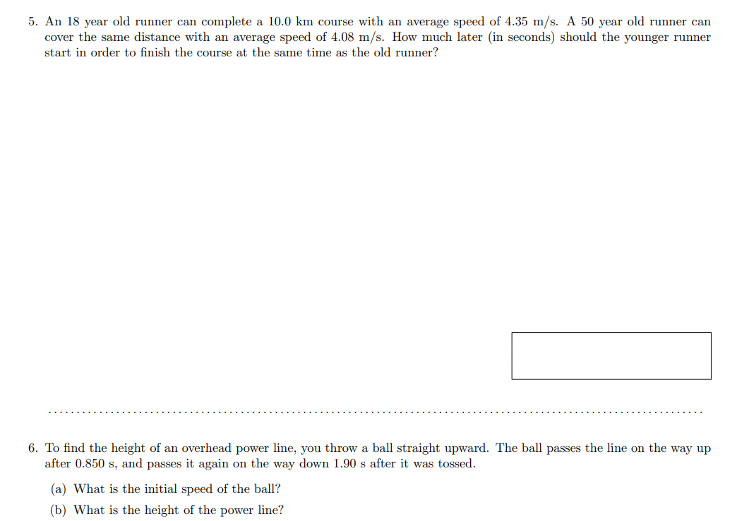 Solved How do you solve questions 5 and 6? all part showing | Chegg.com