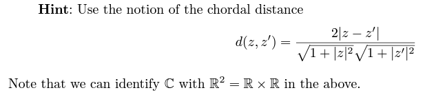 (6점) Let P:S2→C∪{∞} be the stereographic projection | Chegg.com