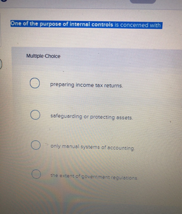 What Is The Purpose Of Internal Controls