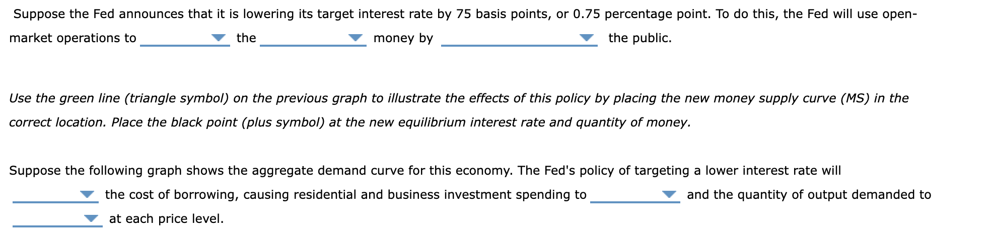 solved-the-following-graph-represents-the-money-market-in-a-chegg