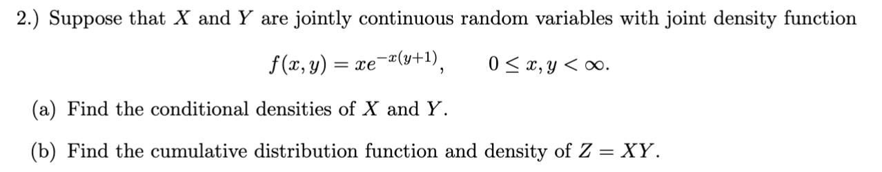 Solved Suppose that X and Y are jointly continuous random | Chegg.com