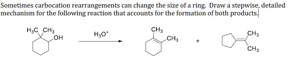 Solved Sometimes carbocation rearrangements can change the | Chegg.com