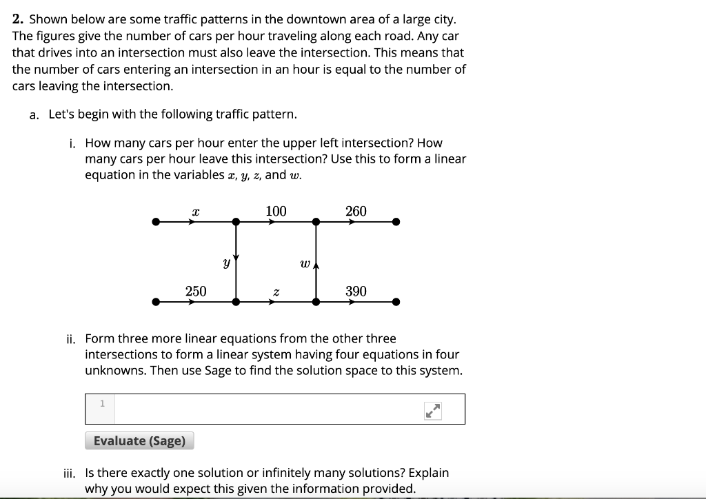 Traffic Pattern Lessons Solved 2. Shown below are some traffic patterns in the | Chegg.com