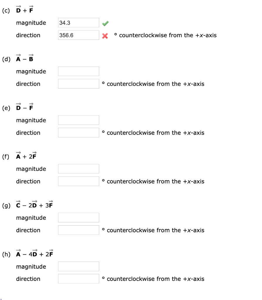 Solved For The Vectors Given In The Following Figure, Use A | Chegg.com