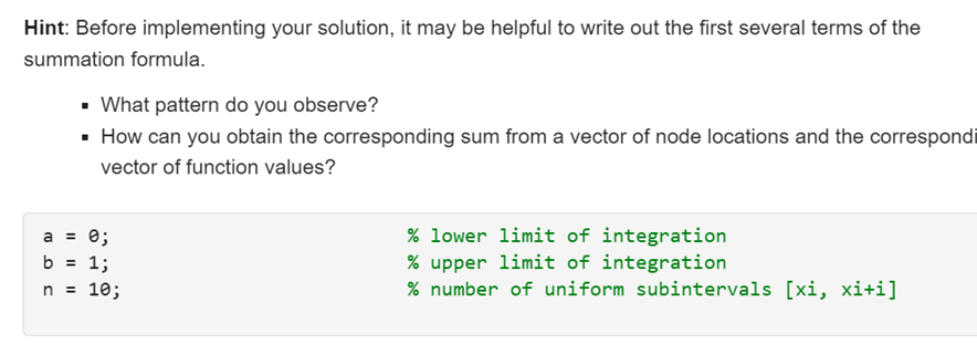 Solved Numerical evaluation of the integral Q=∫abf(x)dx | Chegg.com