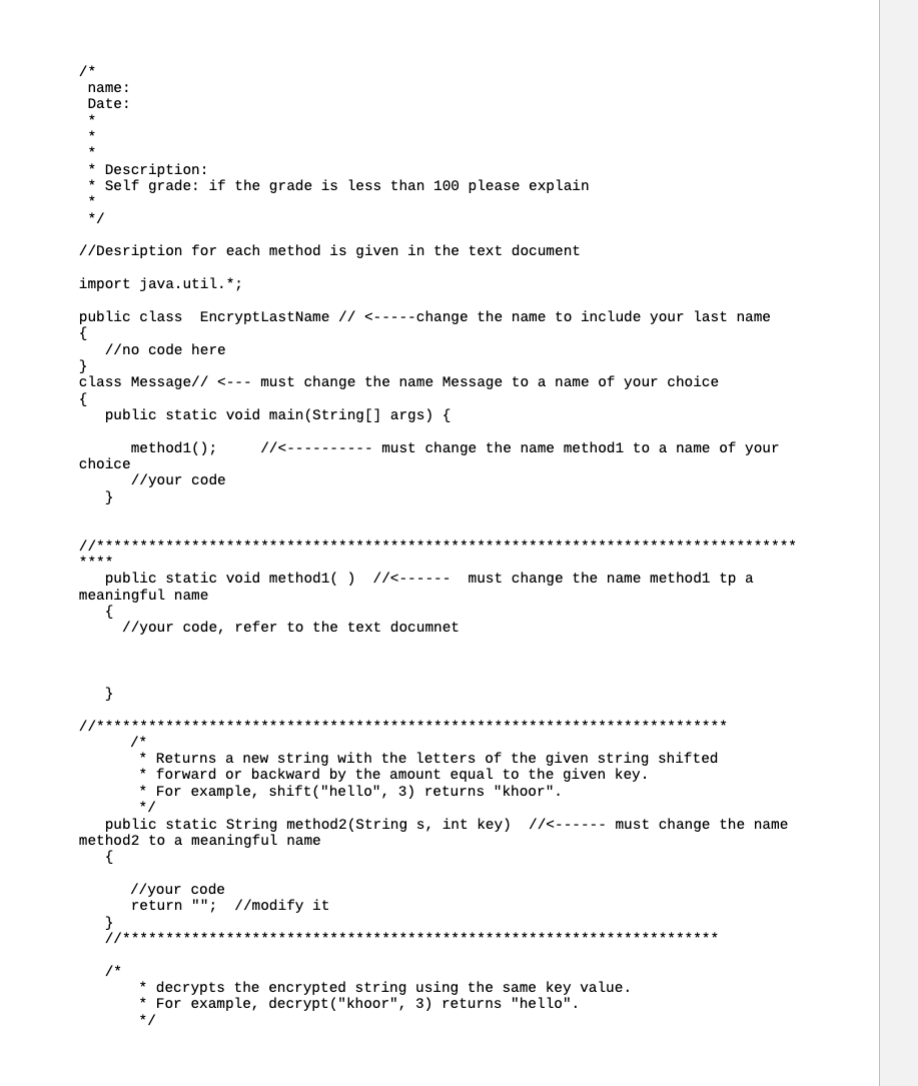 Solved - feel free not to use the provided shell but make | Chegg.com