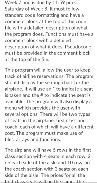 Solved The Course Project can be started in Week 7 and is | Chegg.com