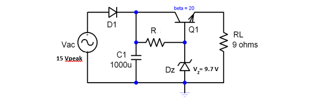 Solved The figure shows a regulated DC power supply: | Chegg.com