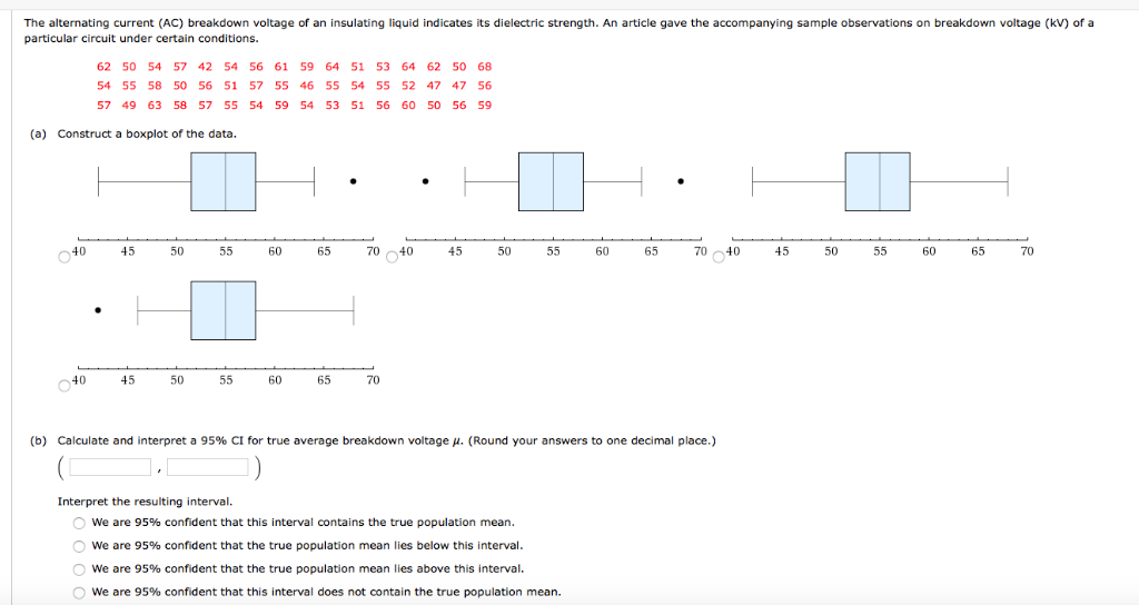 Solved The alternating current (AC) breakdown voltage of an | Chegg.com