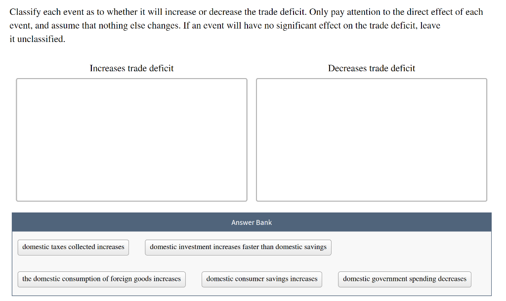 Solved Classify Each Event As To Whether It Will Increase Or | Chegg.com