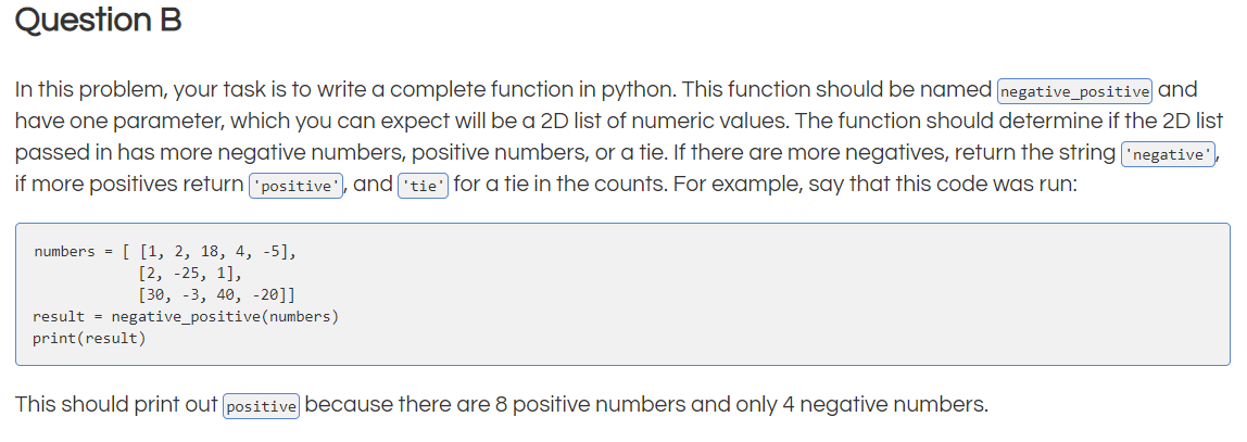 Solved Question B. In this problem, your task is to write a | Chegg.com