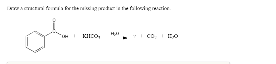 Solved Draw a structural formula for the missing product in | Chegg.com