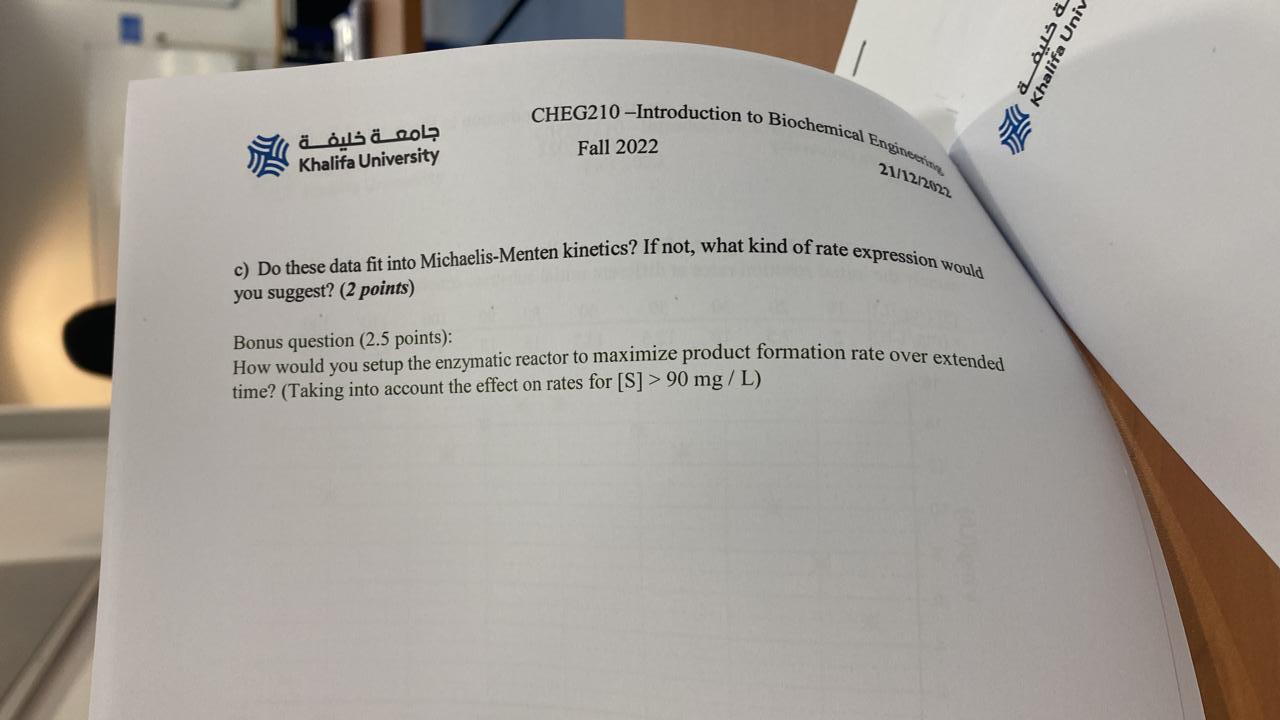 Solved B.2 (11 Points): The Following Set Of Data Was | Chegg.com