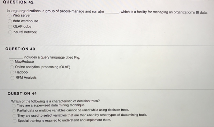 Solved In large organizations, a group of people manage and | Chegg.com