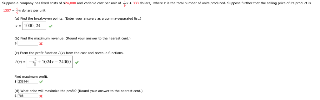 Solved Suppose A Company Has Fixed Costs Of $24,000 And | Chegg.com