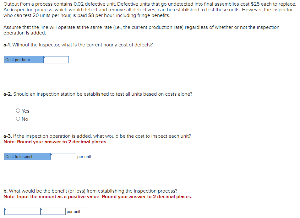 Solved Output from a process contains 0.02 defective unit.