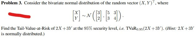 Solved Problem 3. Consider The Bivariate Normal Distribution | Chegg.com