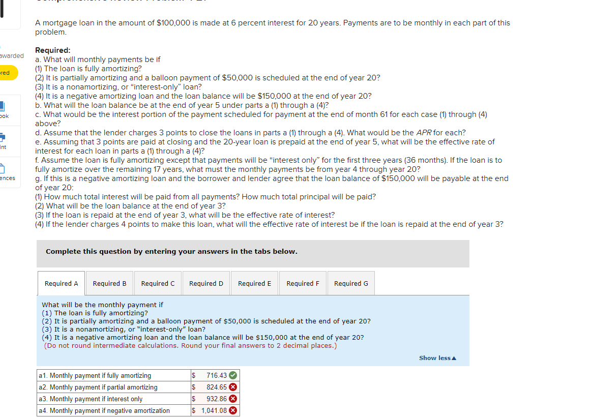 solved-a-mortgage-loan-in-the-amount-of-100-000-is-made-at-chegg