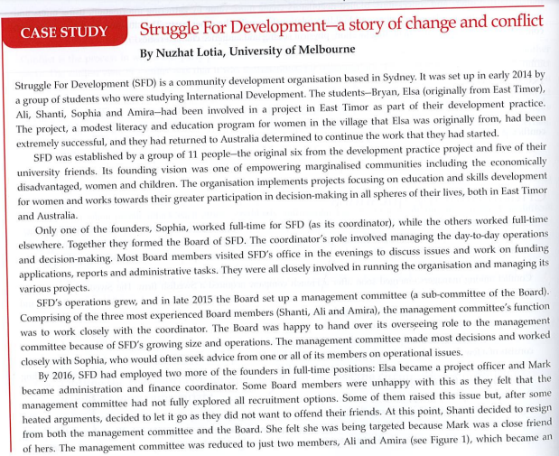 Solved CASE STUDY Struggle For Development-a Story Of Change | Chegg.com