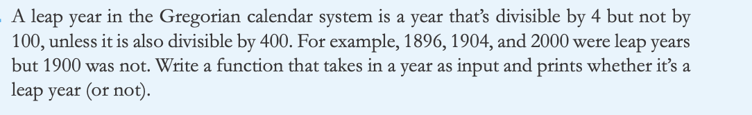 Solved A leap year in the Gregorian calendar system is a | Chegg.com