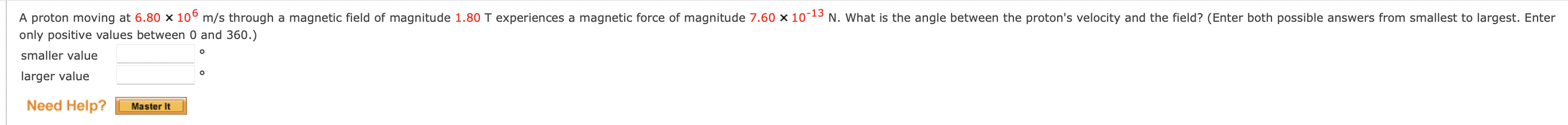 Solved only positive values between 0 and 360 .) smaller | Chegg.com