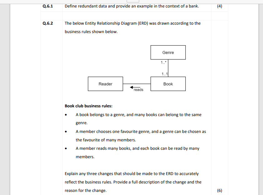 Solved Book Club Business Rules: - A Book Belongs To A | Chegg.com