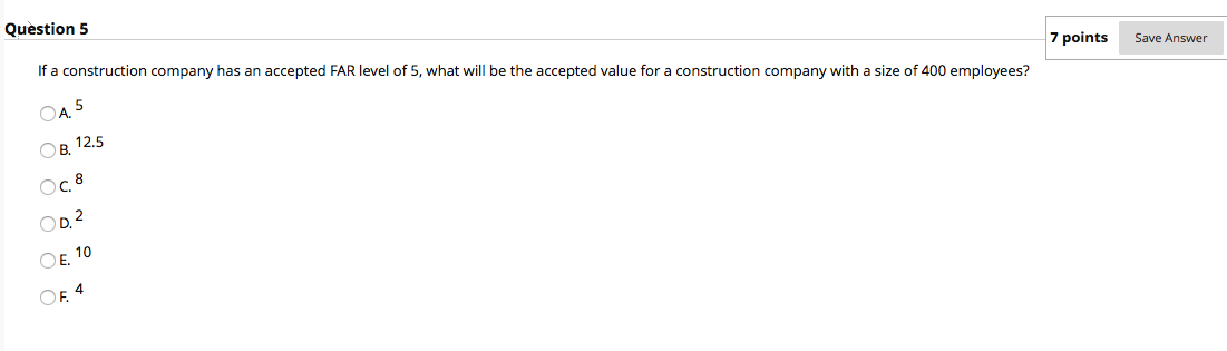 Solved Question 5 7 points Save Answer If a construction | Chegg.com
