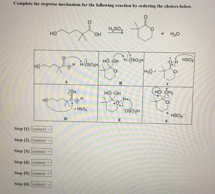 Solved Complete the stepwise mechanism for the following | Chegg.com