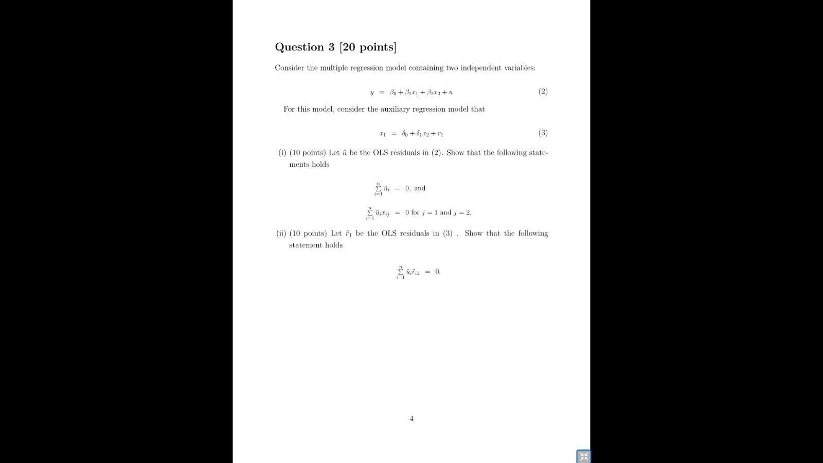 Solved Question 3 (20 points] Consider the multiple | Chegg.com