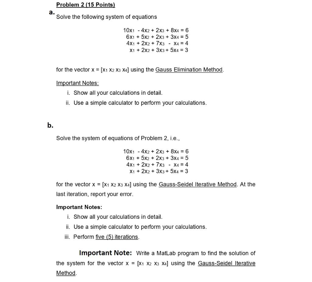 Solved Hi, I need solution of part a and b manually and | Chegg.com