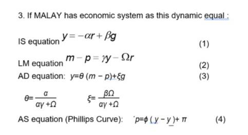 If Malay Has Economic System As This Dynamic Equal As Chegg Com