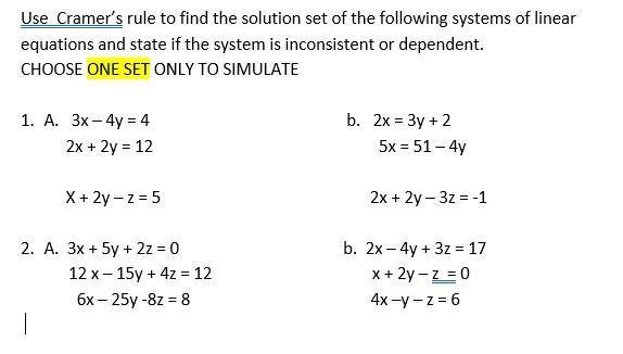 solved-use-cramer-s-rule-to-find-the-solution-set-of-the-chegg