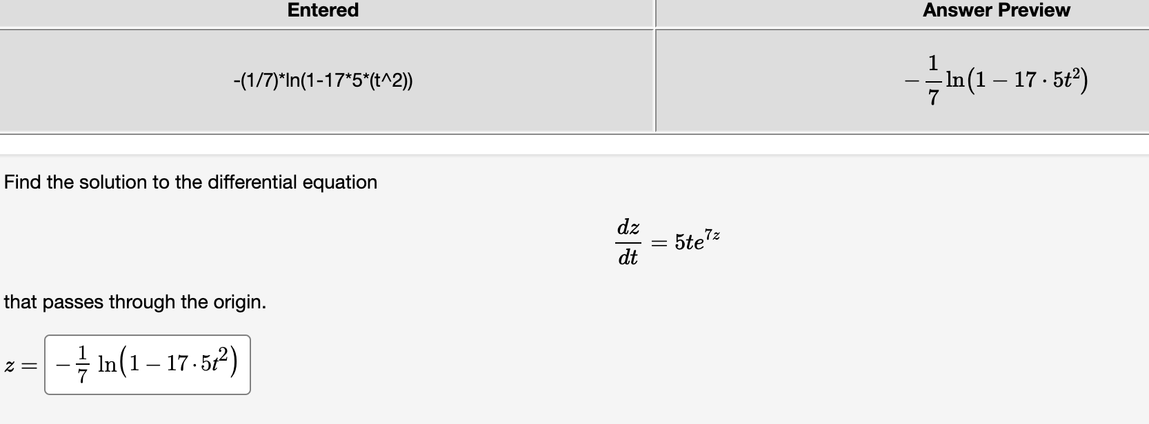 Solved Find The Solution To The Differential Equation | Chegg.com