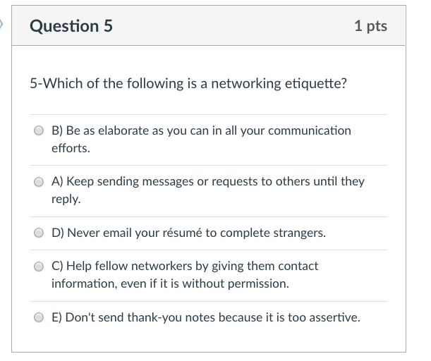 Solved Question 5 1 pts 5-Which of the following is a | Chegg.com