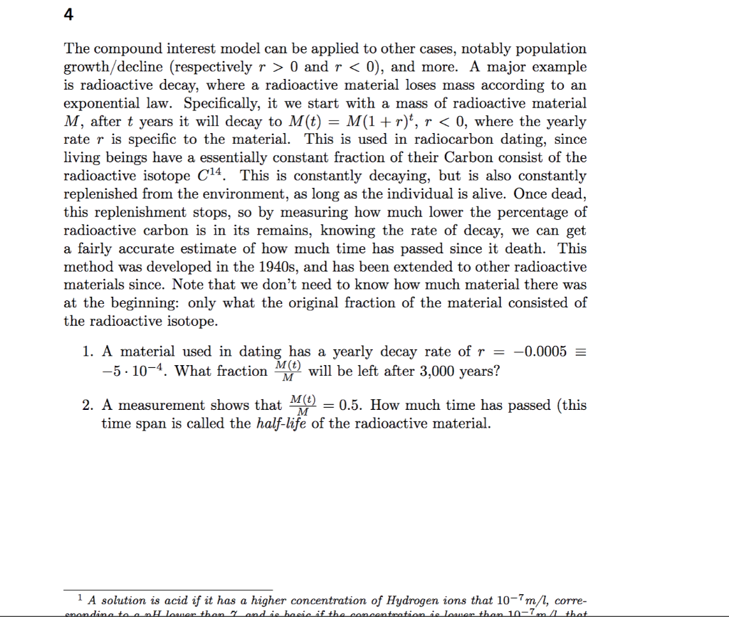 Solved The Compound Interest Model Can Be Applied To Other | Chegg.com