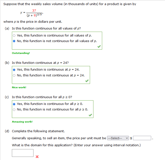 Solved y=(p+9)2/537 where p is the price in dollars per | Chegg.com