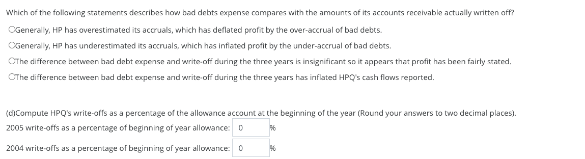 Solved Interpreting The Accounts Receivable Footnote 6012